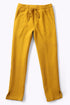 Sweatpants in quilted cotton blend with elastic waist